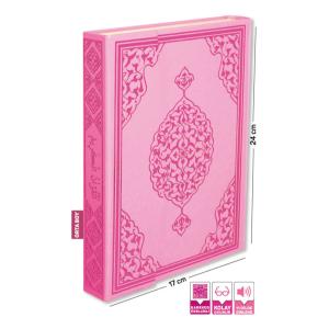 Kur’ân-ı Kerim Bilgisiyar Hatlı Orta Boy Pembe Renk