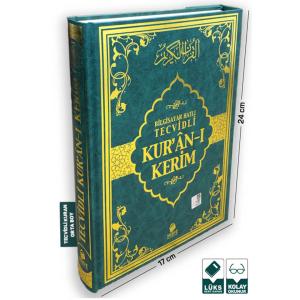 Tecvidli Kuran-ı Kerim Rahle Boy Yeşil Renk