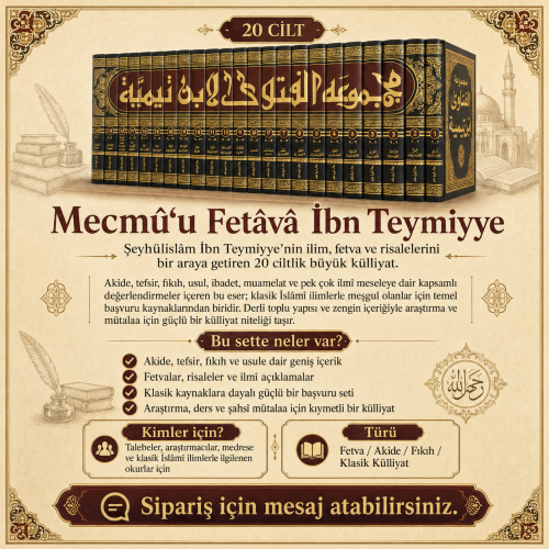 Mecmuul Fetava 20 Cilt Takım Arapça, Teymiyye (Darul İbn Hazm Baskısı)