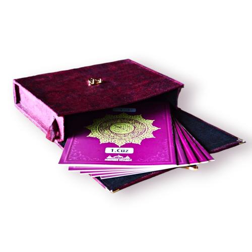 Rahle Boy 30 Hatim Cüzü Bordo Renk (Rahle Boy)