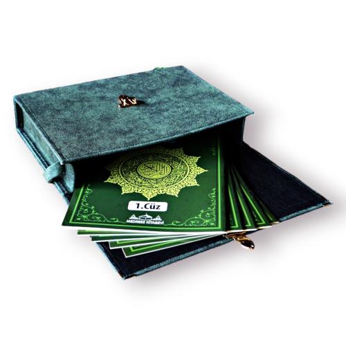 Rahle Boy 30 Hatim Cüzü Yeşil (Rahle Boy)