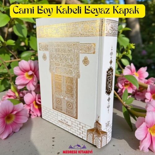 Cami Boy Kuranı Kerim Cilt Bezli Beyaz (Cami Boy)