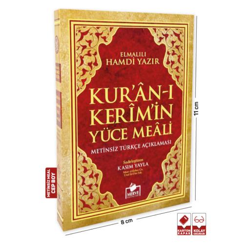Kur’ân-ı Kerim Metinsiz Yüce Meali Cep Boy