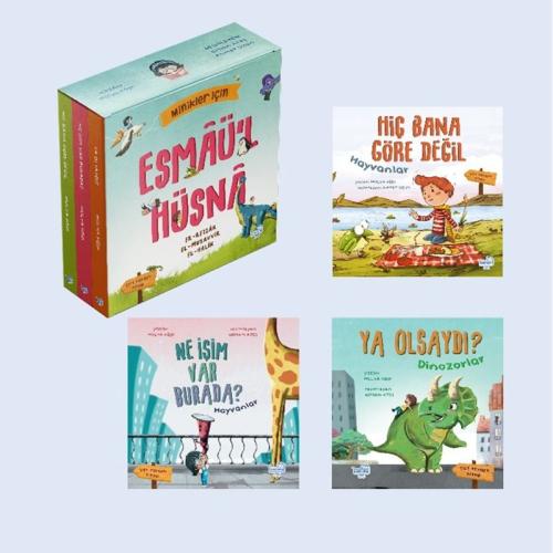 Minikler İçin Esmaü’l Hüsna Seti (3 Çift Taraflı Kitap)